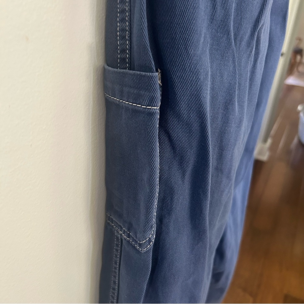 Garage Carpenter Jeans Wide Leg Oversized Slouchy Indigo Blue 100% Cotton Size 1 - Picture 9 of 13